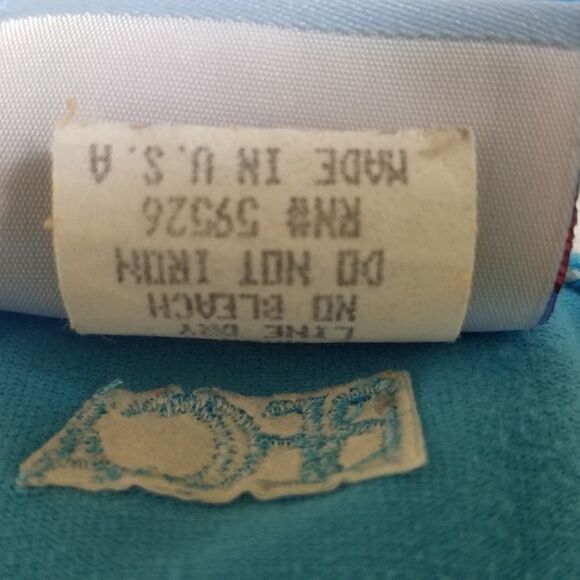 VINTAGE 80s Becca Blue Strapless High Rise Bikini - Picture 15 of 16